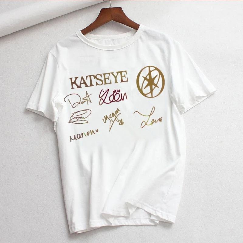 

Girl Group KATSEYE Cool Trendy Womens Summer Short Sleeve Fashion Graphic Print TShirt Top Ladies Pattern Women Men Tshirt S