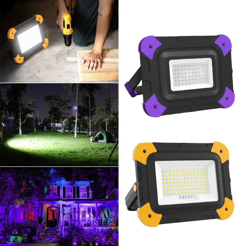 High Brightness LED Camping Lamp With Magnetic Base Portable Rechargeable For Outdoor Adventures Waterproof ABS Material