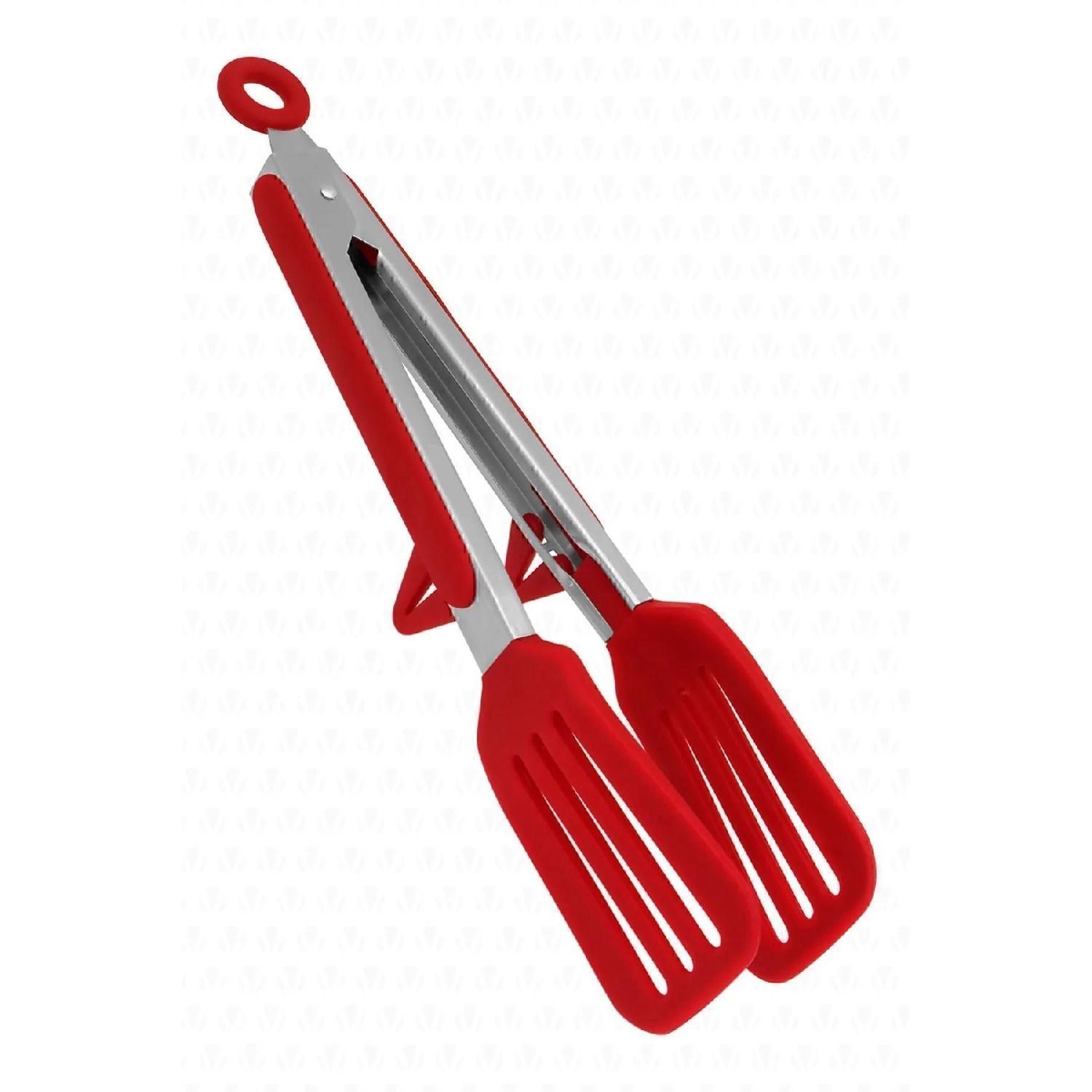 

Clavis Metal Handle Lock System Smart Silicone Tongs Red червоний