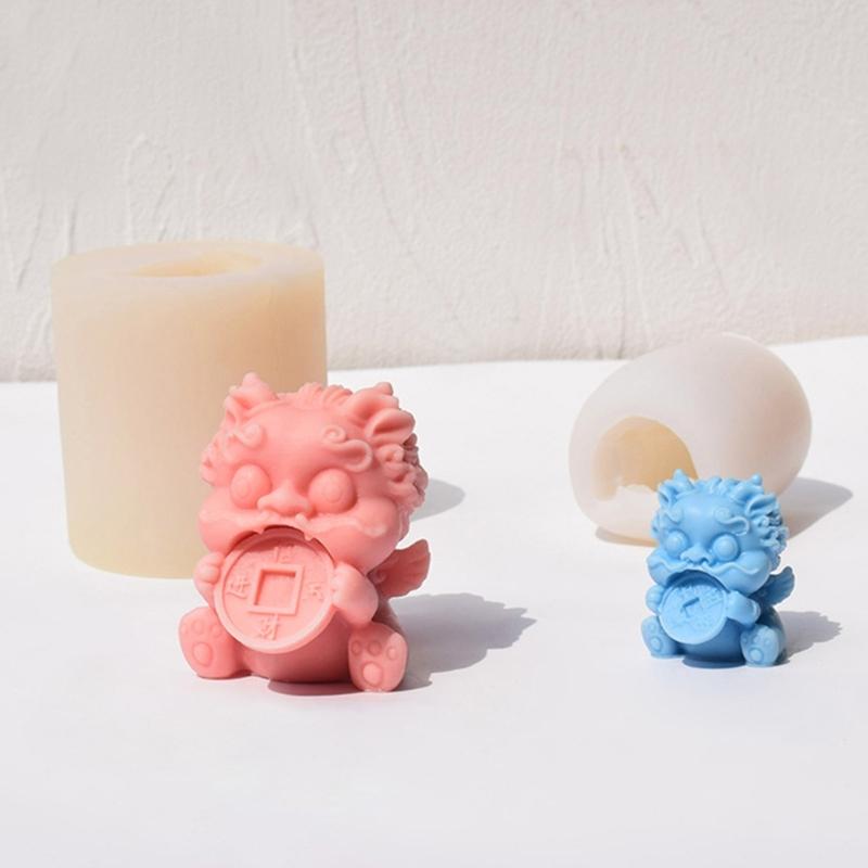 Lion Figurine Silicone Candle Molds for Epoxy Resin Handmade Candle Lion Shape Silicone Mold for Chocoalte Candy Baking