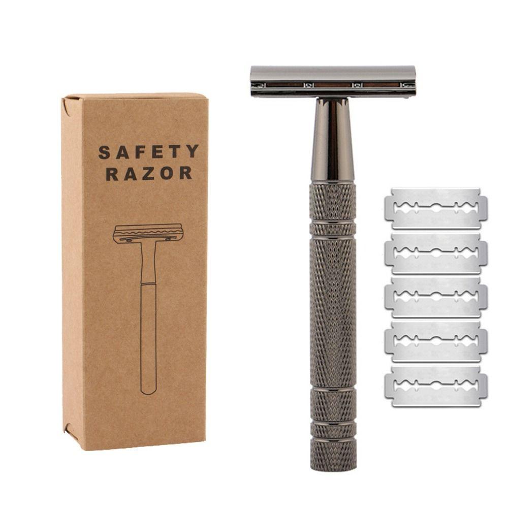 Rose Gold Silver Portable Hair Removal Tool Male Handle Womens Classic Men Shaving Manual Shaver Safety Razor Double Edge Razor