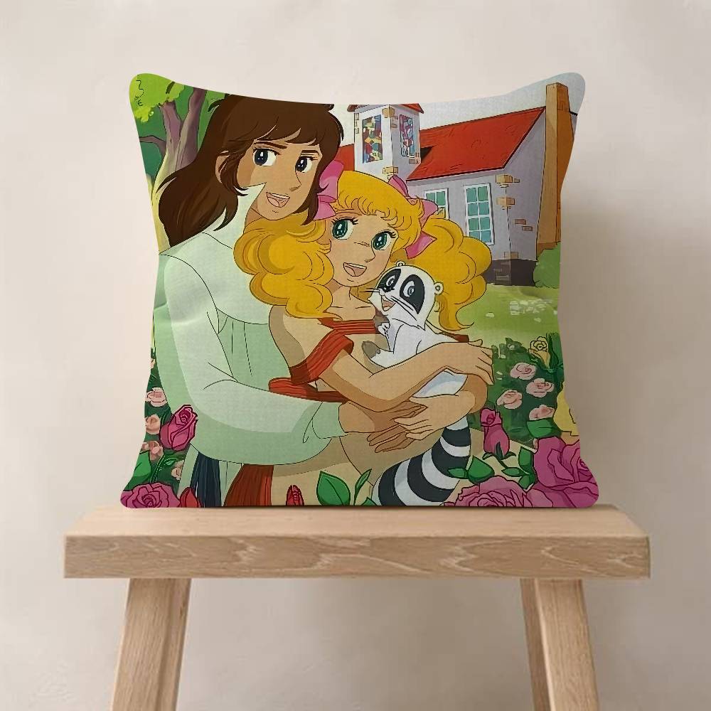 Anime C-Candy Candys Cushion Cover Soft Decorative Square Cushion Covers 45x45cm Pillowcases For Sofa Couch Bedroom