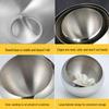 Shengjia Stainless Steel Slanted Condiment Bowl with Lid