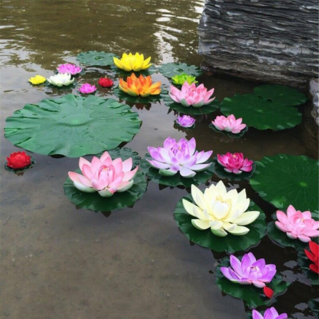 Decor Flower Pond 5pcs 10cm 5Pcs Floating Funny Plants 5* Water Garden