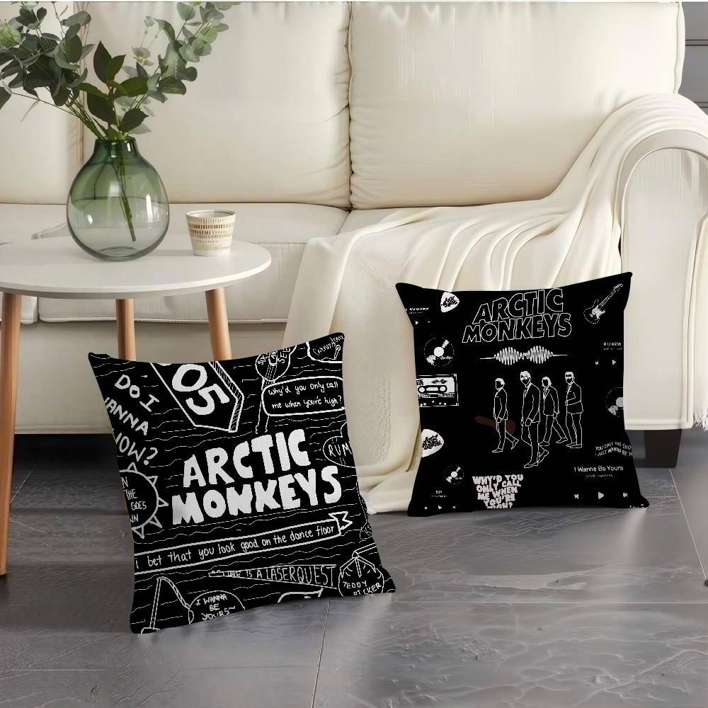A-Arctic Rock Monkeys Band Cushion Cover Car Throw Pillow Case For Sofa Car Christmas Gift