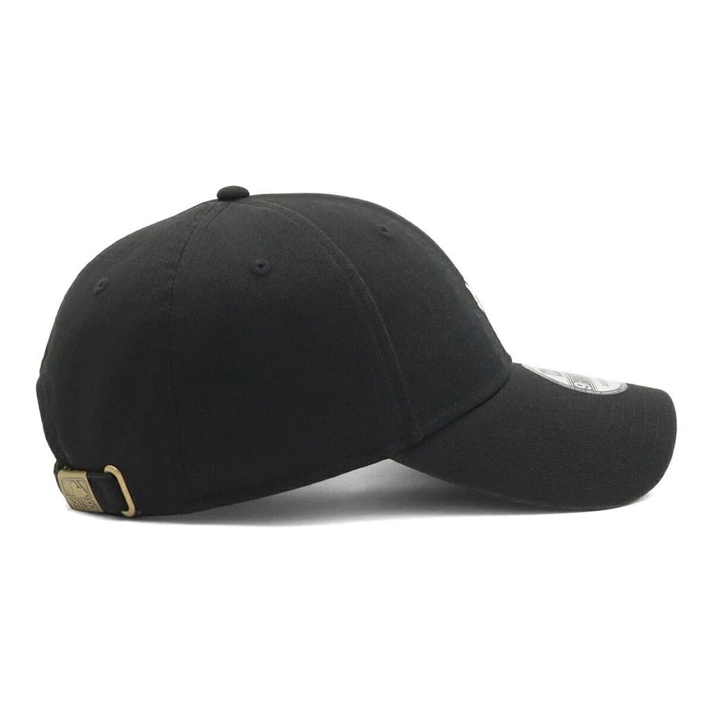 New Era 9FORTY Long Visor Cloth Strap MLB NY Yankees Cap 15164881 NER37C5505, Black, Free Size 56.8-60.6cm, Adjustable, ONSPOTZ, Unisex