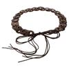 Jeans Decor Coconut Shell Woven Belt Adjustable Retro Tassel Waist Chain  Pants