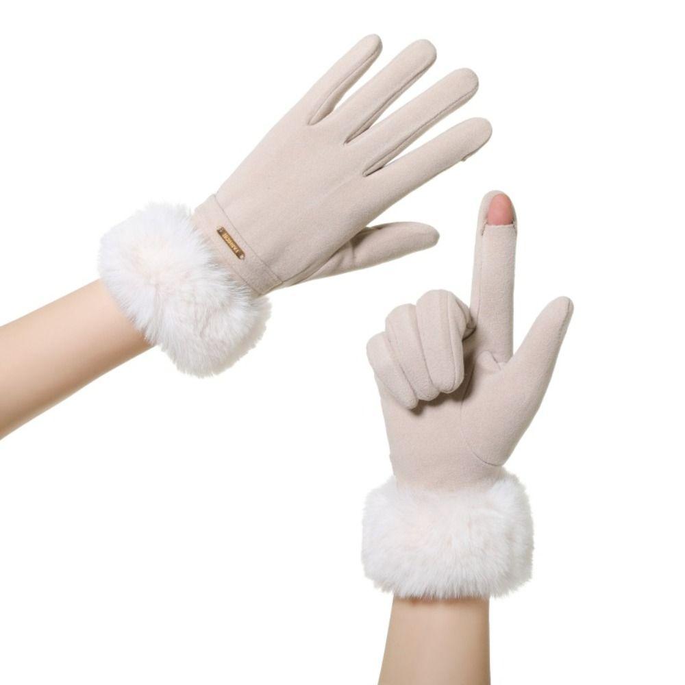 Waterproof Winter Warm Gloves Windproof Touch Screen Gloves Cute Cold-proof Gloves Cold Weather