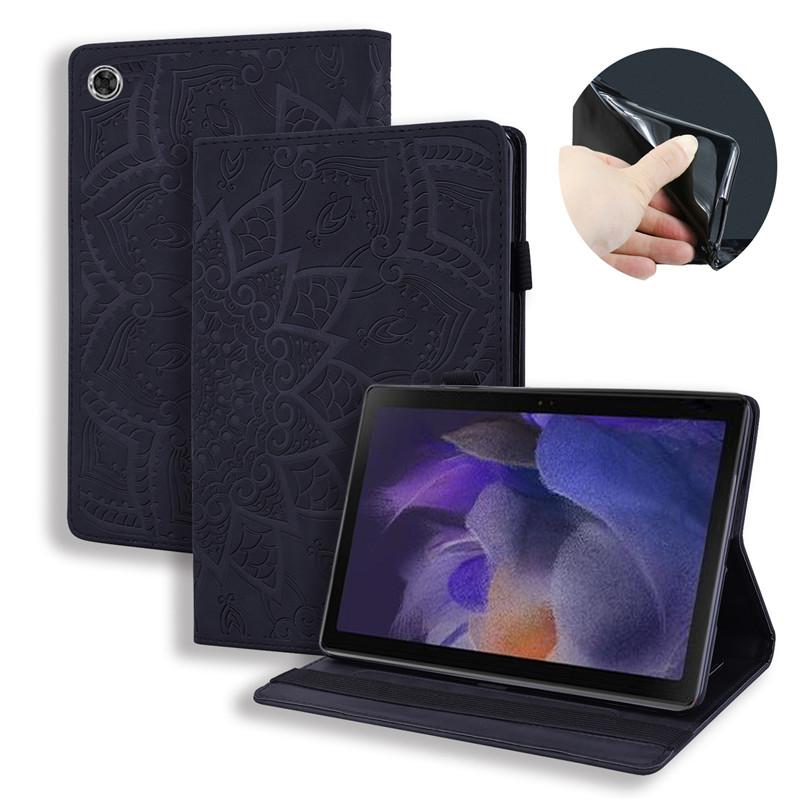 Case For Samsung Galaxy Tab A9 Plus 11 Inch 2023 Cover Emboss 3D Flower Cat Wallet Stand Cover For Galaxy Tab A9 Plus Case Funda