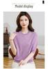Spring & Autumn Knit Loose 3/4 Sleeve T-shirt for Women - Ice Silk, Stylish Large Size Base Layer