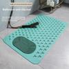 Light Blue Non-Slip PVC Bath Mat - Rectangular Massage Nubs Shower And Bathroom Safety Rug - 0.8cm 38*69cm Thick, Dot Pattern