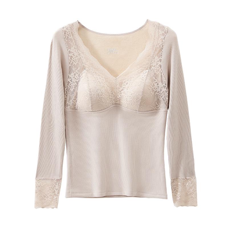 Ultra-Soft Velvet Lace Warm Vest for Autumn & Winter