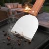 Wooden Handle Grill Scraper Wide Flat Head Pizza Spatula Easy Clean BBQ Shovel  Burger Flipping