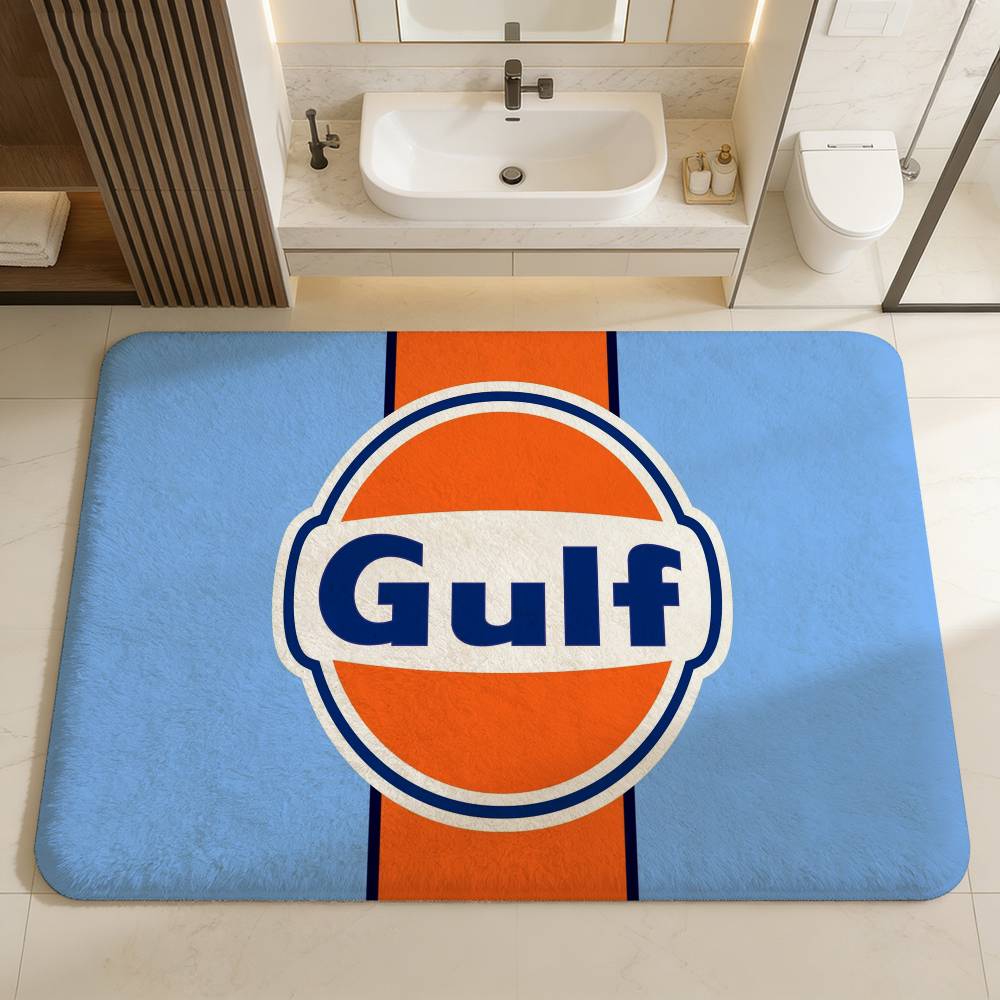 Tappetino d'ingresso logo G-Gulfs Racing Stile Nordico Tappetino per porta di casa Tappetini per bagno-WC Tappetino per decorazione camera da letto hotel