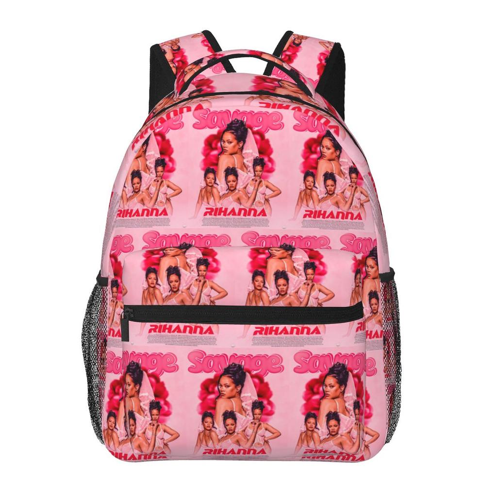 Anime Hair Girl Rihanna Student Backpack School Bag Hiking Travel Daypack for Men Women Fashion Bookbag Shoulder Bags