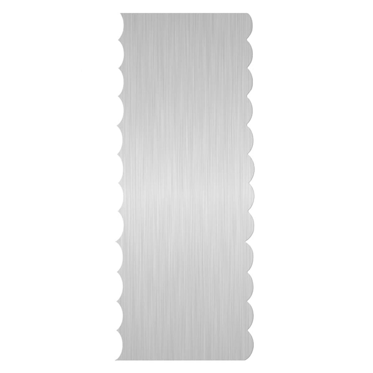 

Скребок для торта из нержавеющей стали, инструменты для украшения торта, края, зазубренные, волнистые, двухсторонние, металлическая насадка для резки и сглаживания тортов Rectangular