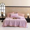Solid Color Cotton Bubble Double-layer Yarn Summer Quilt Soybean Summer Quilt Four-piece Summer Cool Air Conditioner Quilt