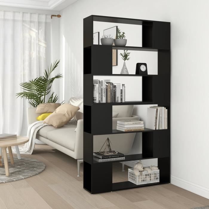 VidaXL Bookshelf-Room Divider Black 100x24x188 Cm