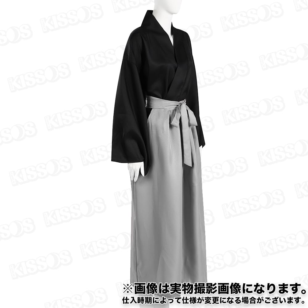 KISSOS Cosplay Samurai Samurai Kimono Hakama Japanese Clothes Japanese Style Costume Halloween Costume Event Disguise Party Unisex