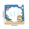 10Pcs Cute Marine Animal Note Paper, Random Styles, 50 Pads Each, Size 3.15 × 3.15 Inches, Self-adhesive Note Pads That Can Be Pasted Multiple Times