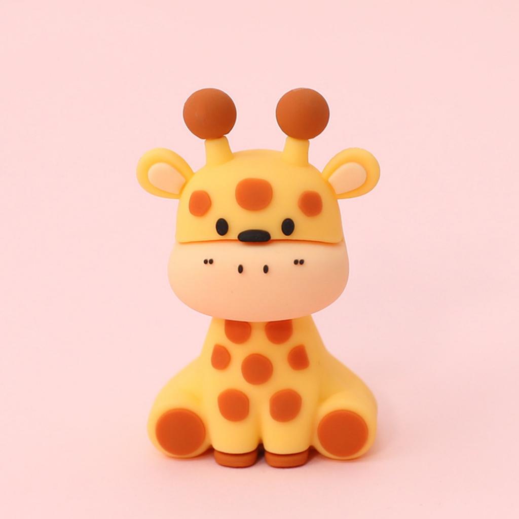 Jungle Safari Animal Cake Toppers with Elephant Giraffe Lion Monkey for Jungle Themed Party Baby Showers Kids Birthday Party