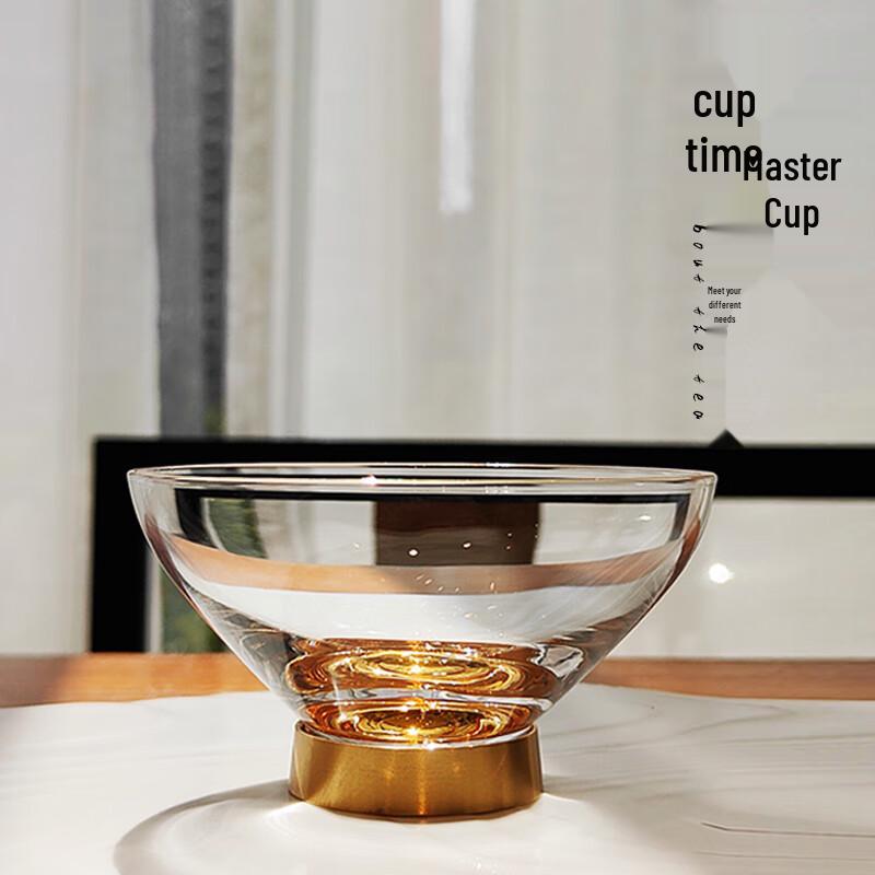 

Handmade Gold Rim Crystal Glass Teacup