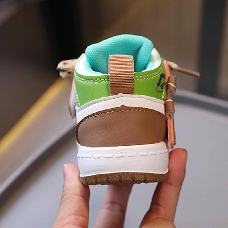 Spring and Autumn Style All-match High-top Soft-soled Sports Shoes for Boys and Girls