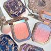 Flowerknow Moonlight Mermaid Wang Blusher Poeder Gradient Blush Langdurige Matte Finish Gezichtspoeder