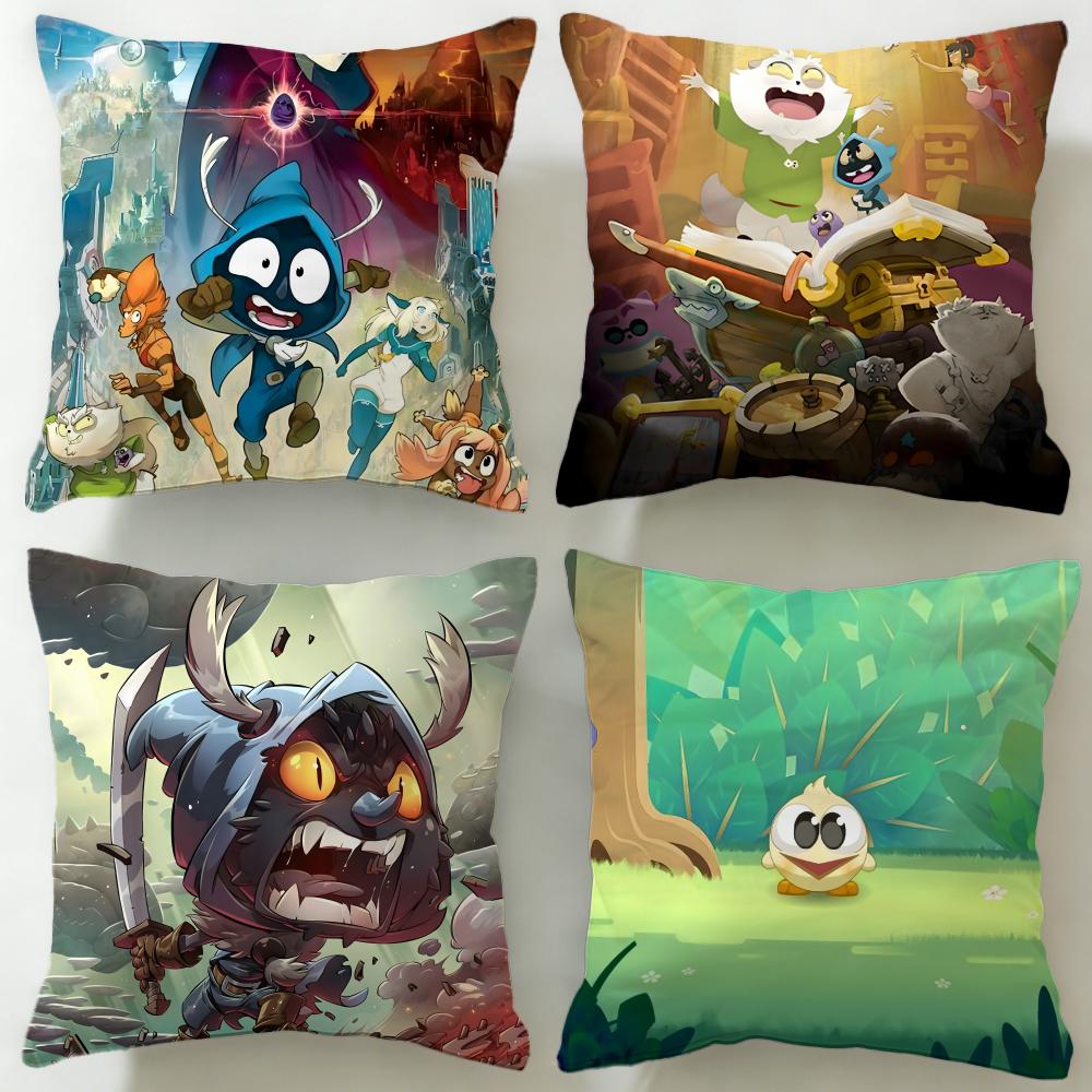 classic game Dofus Cushion Cover Soft EasyWash Pillow Case Versatile for Couch Bed Travel and Office
