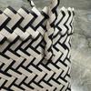 Elegant Bowknot Accent Basket for Weddings Holiday Gatherings and Travel Uses