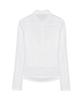 Nigaennikol Drape Collar Slim Top_Ivory