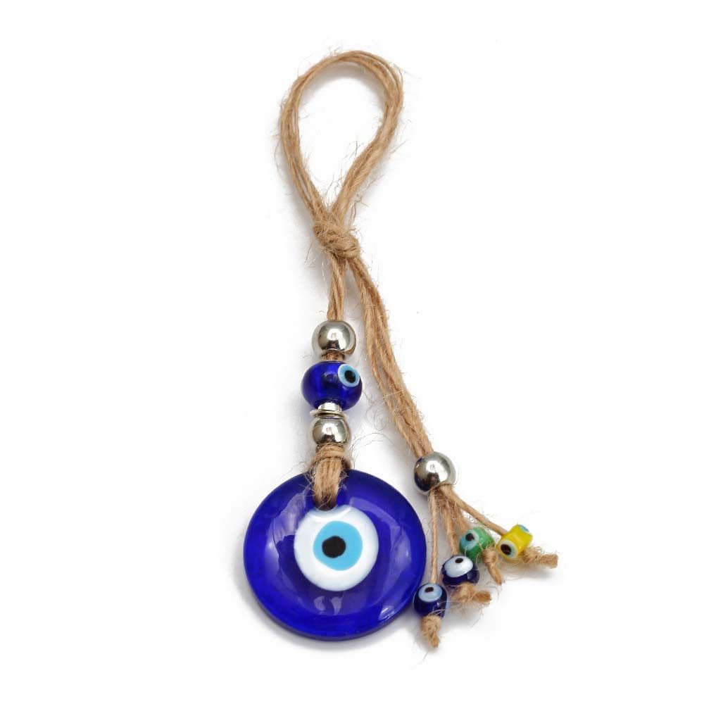 Eye Car Ornaments Evil Blue Eye Pendant Twine Drop Pendant Interior Accessories Car Key Pendants