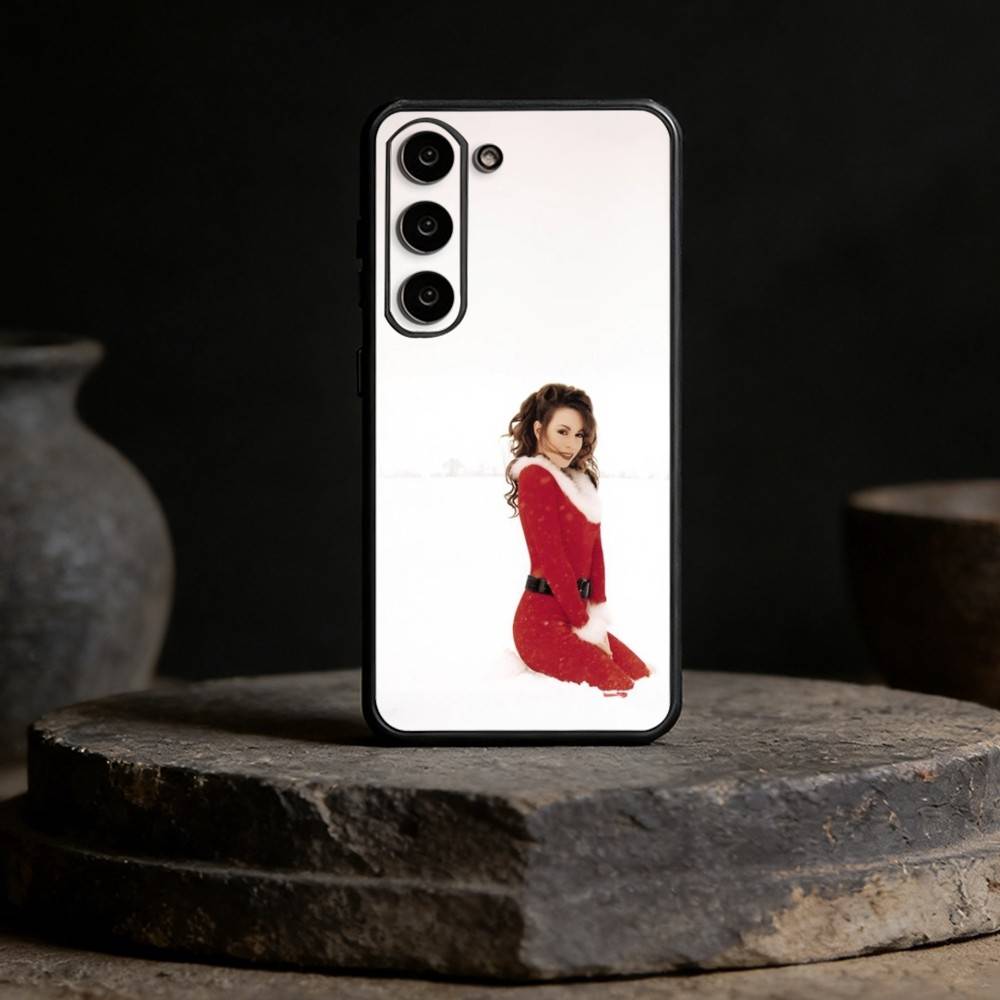 M-Mariah Singer Carey Christmas Phone Case For Samsung Galaxy A91,80,73,72 ,71,53,52,32 ,31,22,21s,20,Soft Black Case