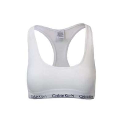 Letter Print Fitted Pullover Bra Women Underwear White F3785E100