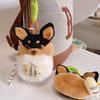 Big-faced Dog Plush Bee Dog Keyring Bag Charm Honeybee Dog Keychain  Party Supplies