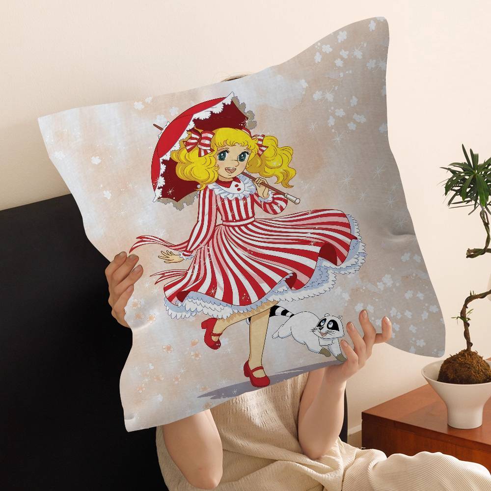Cartoon Anime womens Candy Sweet pillow cover sofa cushion cover home room decoration children gift