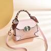 Cross-border women's bag bag quality handbag bright leather alligator pattern stone pattern shoulder bag atmospheric bag bags