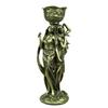Antiker Belle Mädchen Figur Kerzenhalter Dekorative Harz Nymphe Statue Teelichthalter Kerzenständer Ornament Kunsthandwerk Zubehör