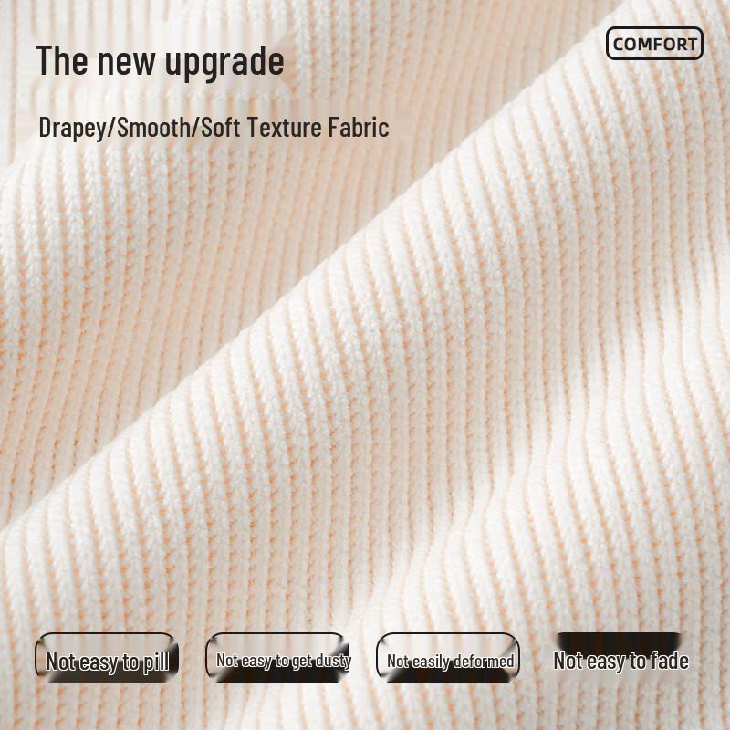 JEANSWEST Women's 2025 Chenille High-Waist Relaxed Straight-Leg Pants