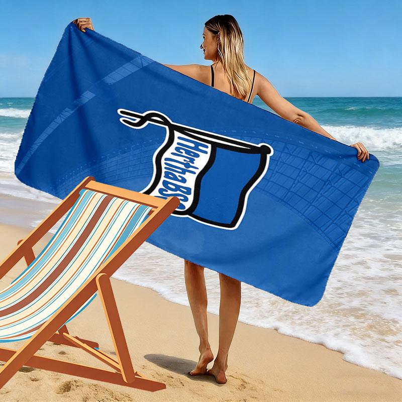 Hertha Soul Print Beach Towel, Large Soft Quick Dry Towel for Beach Camping Swimming