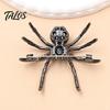Retro Insect Pin 1/2Pcs 3D Spider Brooch for Halloween, Horror Alloy Metal Clothing Pins Lapel Pin, Clothes Jackets Backpacks Costume Accessories
