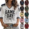Women's Rugby Fan Shirt 3/4 Sleeve Sports Support Top
