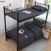 Simple Plaid 3-Piece Single Dorm Bunk Bedding Set