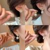 Light Luxury Pearl Stud Earrings Celebrity Temperament Flower Earrings Elegant High-end Earrings