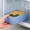 Microwavable 2 Layer Picnic Lunch Box Separated Food Storage Box Portable Food Container  Adult