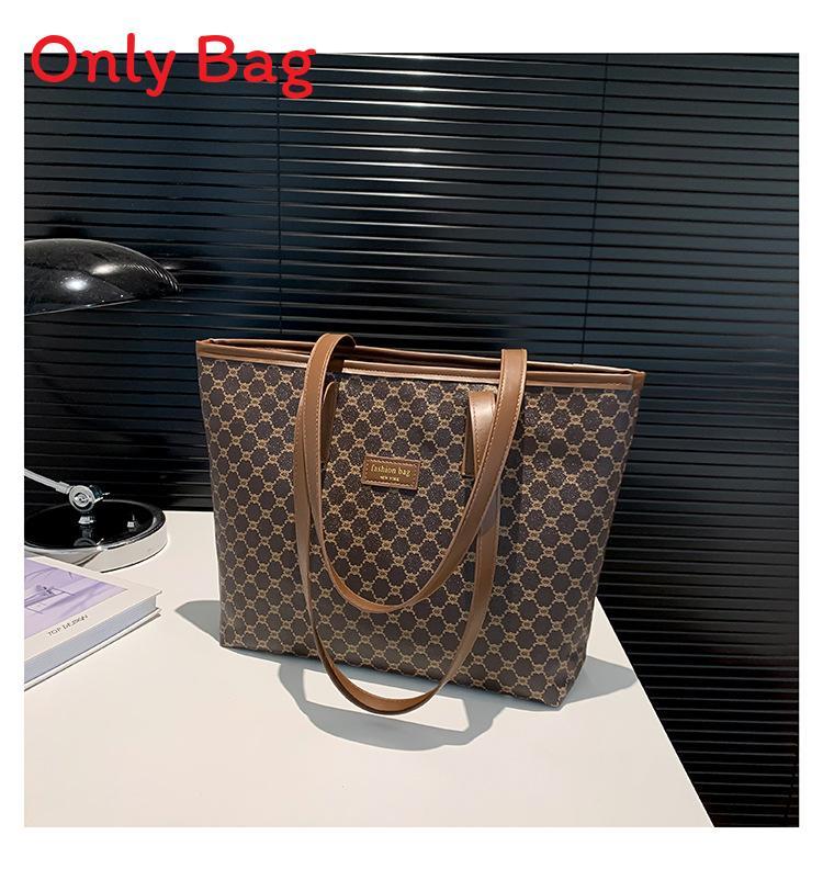 Casual Tote Bag For Women With Pu Material And Vintage Print For Daily Use