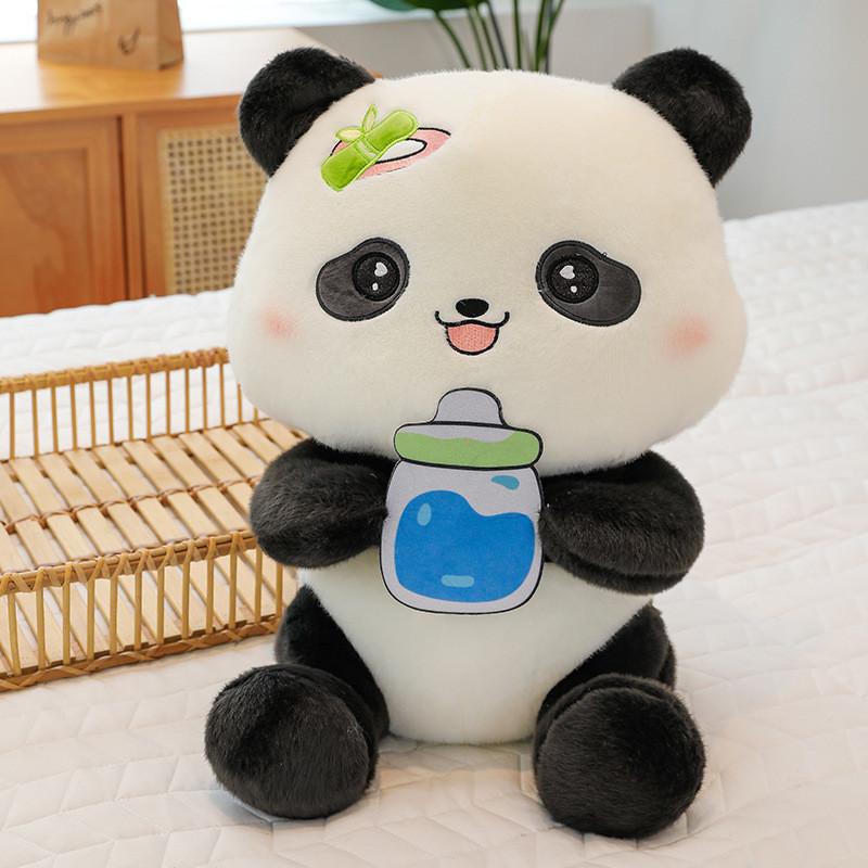 

Panda Bottle Baby Plush Toy Cartoon Stuffed Animal Doll Decoration Gifts Kids 45cm