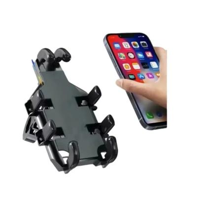 Support de téléphone pour vélo d'extérieur Rotation à 360° Support de téléphone Poignée réglable Anti-vibration Support de téléphone pour guidon de vélos Motos