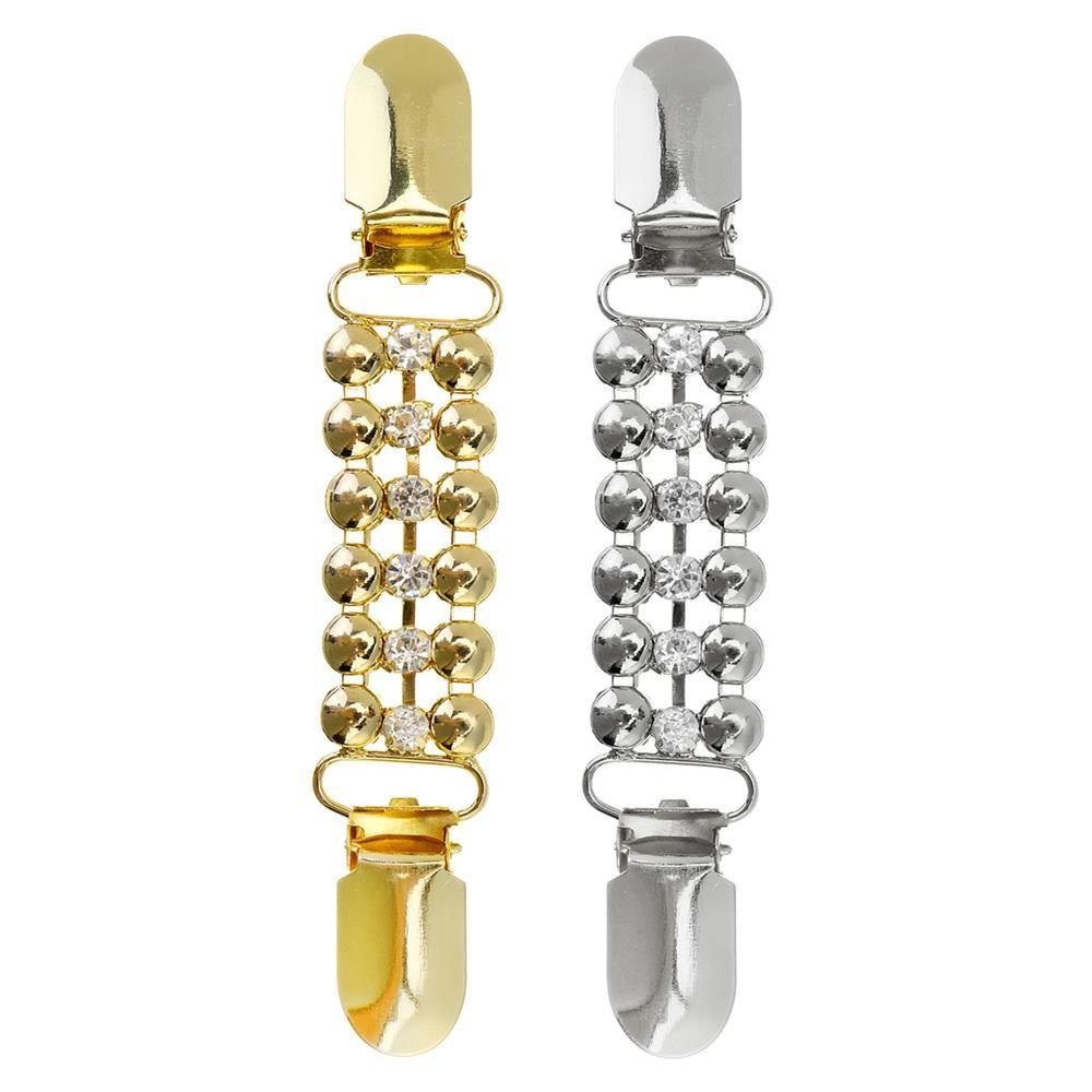 Fashion DIAMOND New Winter Cardigan Clip Shawl Brooch Sweater Blouse Pin Duck Clip Clasps