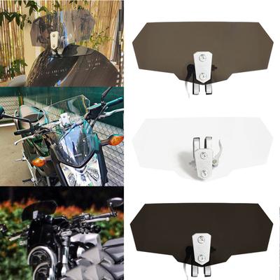 Motorrad-Windschutzscheibenverlängerung, verstellbar, zum Aufstecken, erhöhter Windschutzscheiben-Deflektor-Verlängerungsspoiler